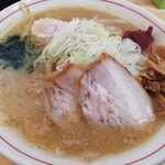 中華そば 朔望 - あおさ海苔と唐辛子ペーストで段階的に味変が楽しめます！