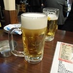 居酒屋一力 - まずはビールで乾杯♪サッポロ～　H24.11