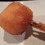 串かつ あーぼん - ホタテ。ポン酢で。