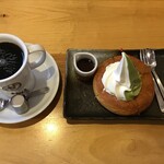 コメダ和喫茶 おかげ庵 - アイスはバニラと抹茶のミックス