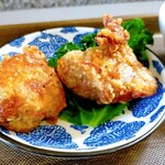 Asahiru Tokidoki Bango Han Doa - 朝定食の鶏唐揚げ