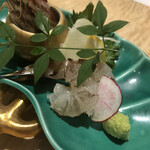 対馬のどぐろとイカ活き造り 博多 魚蔵 - 