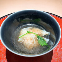 鳥焼き 小花 - ④鶏雲呑の鶏ガラスープ仕立て