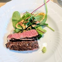 La Brianza - ジビーフフィレ炭火焼き天然わさび。柔らかくて味わいしっかりの炭火焼き美味しい♡(๑´ڡ`๑)大好き