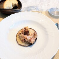 La Brianza - 原木しいたけ自家製サルシッチャ。しいたけの旨みが半端ない。しいたけってグアニル酸だったかしらあらためて旨みの宝庫だわ〜