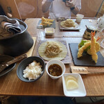 そば草香 - ジャーン∠(　˙-˙ )／2人分の蕎麦ランチです✨✨