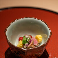 鳥焼き 小花 - 2022.5 砂肝のコンフィと春野菜のサラダ