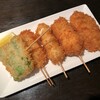 串揚げ×うまいもん酒場 Kダイニング - 料理写真:店主におまかせ5本盛り(2022/05撮影)