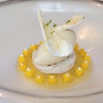 ドミニク・ブシェ トーキョー - マンゴーとジャスミン茶のデザート