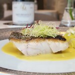 ドミニク・ブシェ トーキョー - クロムツの焼き加減は皮目がしっかり焼かれ、身はふっくらで素敵な仕上がりでした。