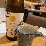 根津 たけもと - ビールから日本酒へ。最初は美丈夫。