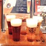 Tsumubiahofushibuya - 4種ドイツ生ビール飲み比べ。