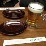 咲 - 唐揚げにはビールでしょ^ - ^