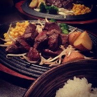 大井町銭場精肉店 - ステーキランチ(1600円/12年9月)