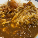 CoCo壱番屋 - カレーをかき混ぜるとチーズがたっぷり