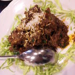 アーンドラ・ダイニング - マトン・ヴェプドゥ（アーンドラ風羊肉ココナッツ炒め）【これ最高！】