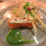 saveur - サクラマスと長いものミルフィーユ仕立て