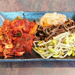 東京焼肉 平城苑 - 前菜盛合せ、彩