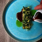 cadre - 鰯　ルートパセリ　ペドロヒメネス　新じゃが