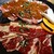 神田 炎蔵 - 料理写真:ダブルカルビランチお肉大盛り(手前が牛カルビ、奥が豚カルビ)