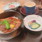 紀尾井町 吉座 - ステーキ丼セット