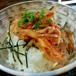 麺工房 隠國 - まかない飯（ピリ辛）