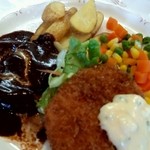 クック De アムール - 日替わりの牛スネの煮込みとクリームコロッケ