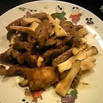 華 - 牛肉とエリンギの炒め(予約お任せ料理)