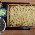 まるしん 麺匠 きくのや - 和風つけそば(大盛)＋太メンマ＋ネギ