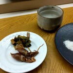 鮨おばな - 飛露喜（純吟）＆先付け