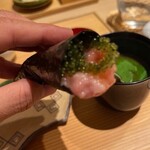 饗庵大乃 - トロ＋海ぶどう巻