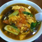 晴々飯店 - マト＆玉子麺\750（2013）