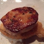 串かつ あーぼん - こちらも定番のフォアグラと茄子の串。