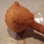 串かつ あーぼん - クリームコロッケ風。ホワイトマッシュルームが。コロッケとは全然違います。