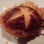 串かつ あーぼん - 素晴らしい品質の椎茸。ポン酢で。