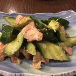 餃子 満彩 - 鶏と胡瓜の梅肉ソース