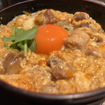 Tori Hana - 東京軍鶏 親子丼 1520円
                      軍鶏スープ、サラダ、香物