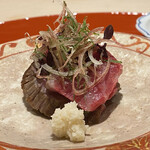 肉屋 雪月花 NAGOYA - 山形牛 千日和牛のマルシンのたたき