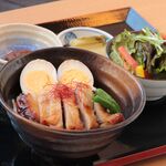 Domestic chicken secret miso pickled rice bowl set
