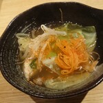 Tori san shokudou - 炙り鶏　塩鍋