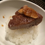 SATOブリアン - ブリメシをシロメシと炊き込みご飯の2種類で。どちらも旨い。。。甲乙付け難し