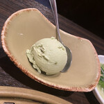 SATOブリアン - デザートのピスタチオアイス。濃厚やった。ちゃんとしてる