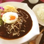 モナーク - ジャンボハンバーグデミソース(๑´ڡ`๑)
