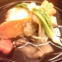 銀座 小十 - 椀物。甘鯛、炙りからすみ。