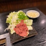 Stir-fried vegetables and corned beef