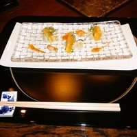 横浜うかい亭 - ヒラメ,からすみのマリネ＆煮こごり