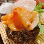 とっくりや - 赤貝の下はサザエ