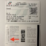 Cantine Barbaroux - 矢印の打刻がなければ只乗りと見なされ、反則金を徴収される