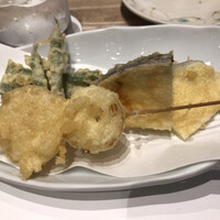 天ぷら新宿つな八 大丸東京店 - 小玉ねぎ➰いんげん➰茄子