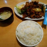 中国家庭料理 大福元 - 孜然羊肉と白飯(大)